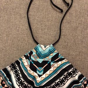 Tribal swim top